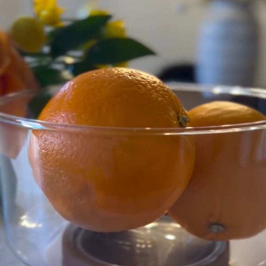 Glass Fruit Bowl