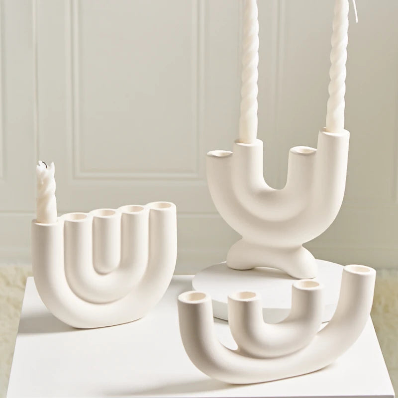 Ceramic Candlestick Holder