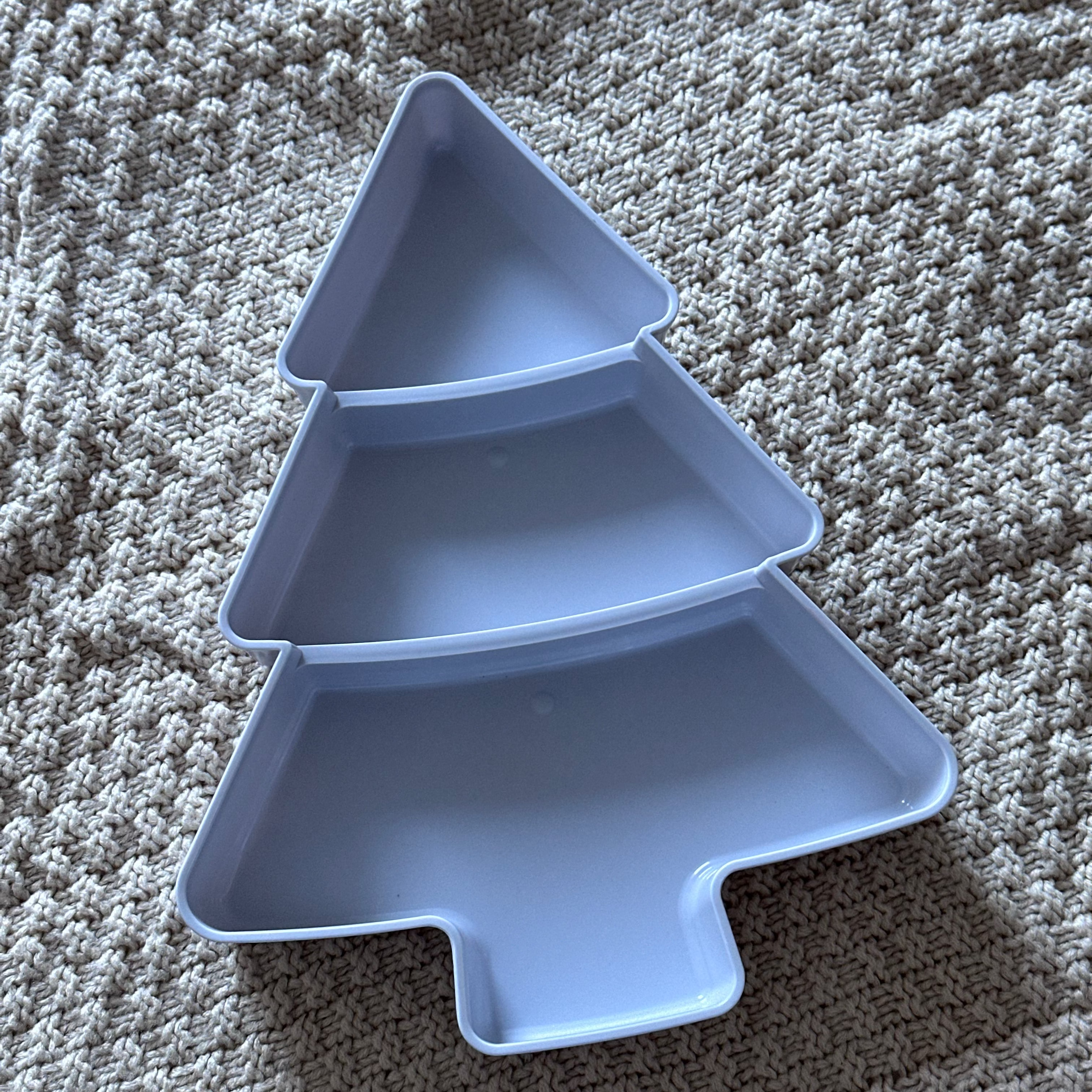 2pcs Christmas Tree Snack Plates