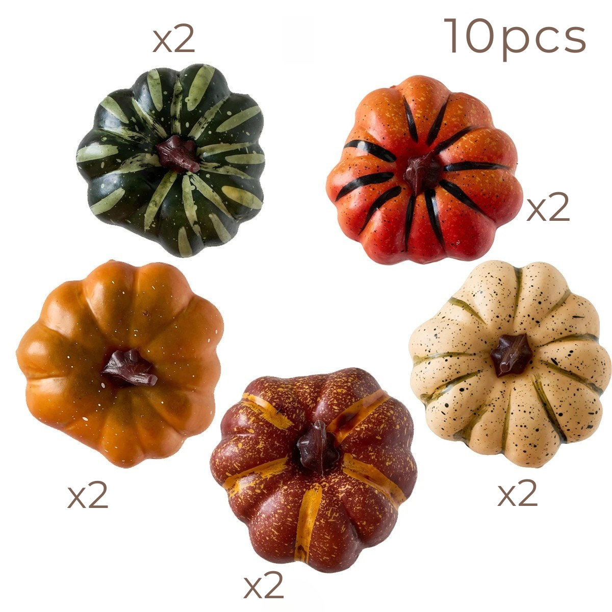 Mini Pumpkin Decor Set