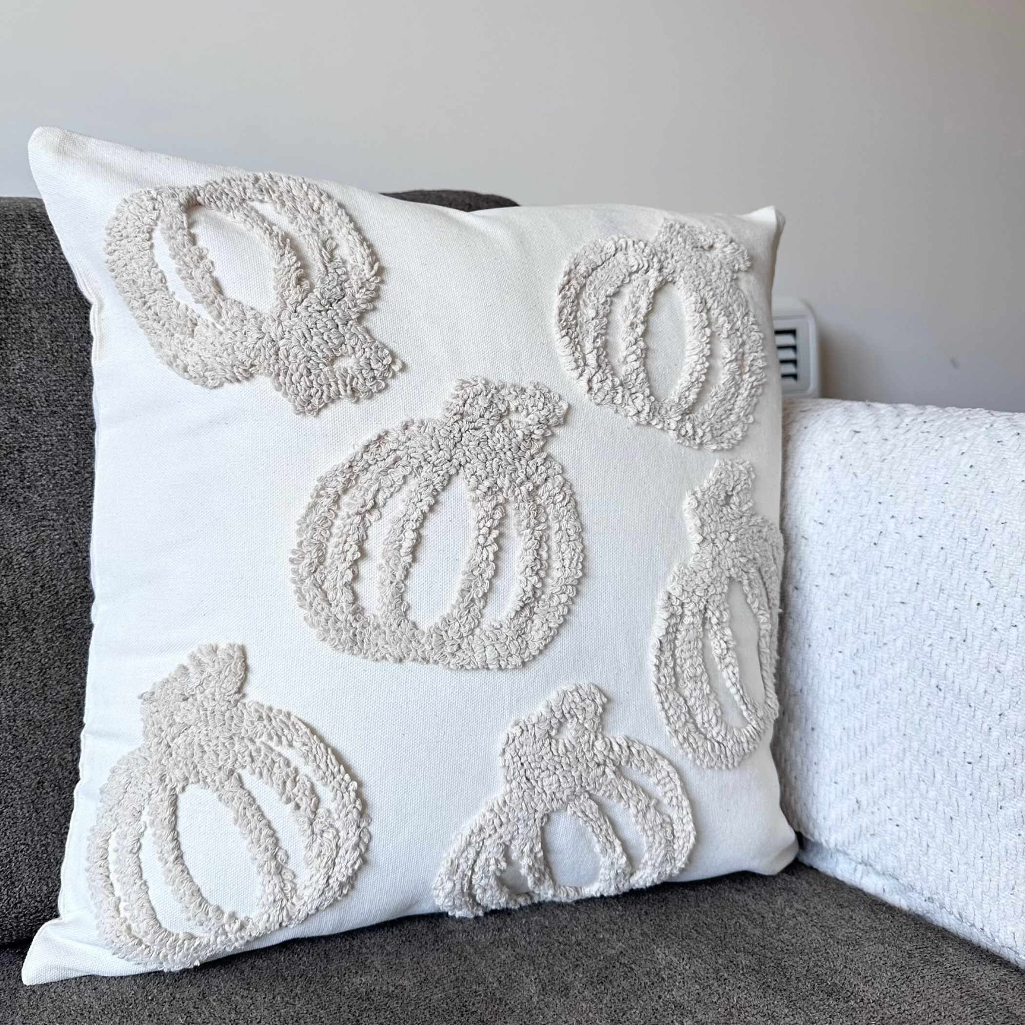 Neutral Pumpkin Cushion Covers - Set of 2