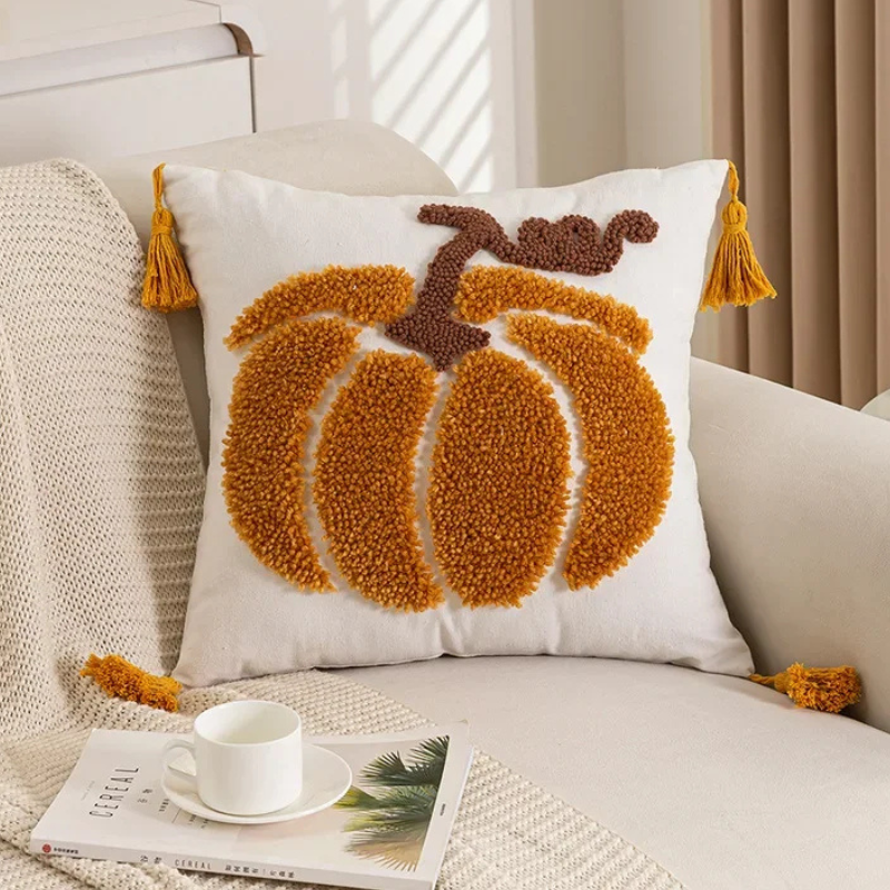 Minimalist Pumpkin Cushion Covers – Set of 2