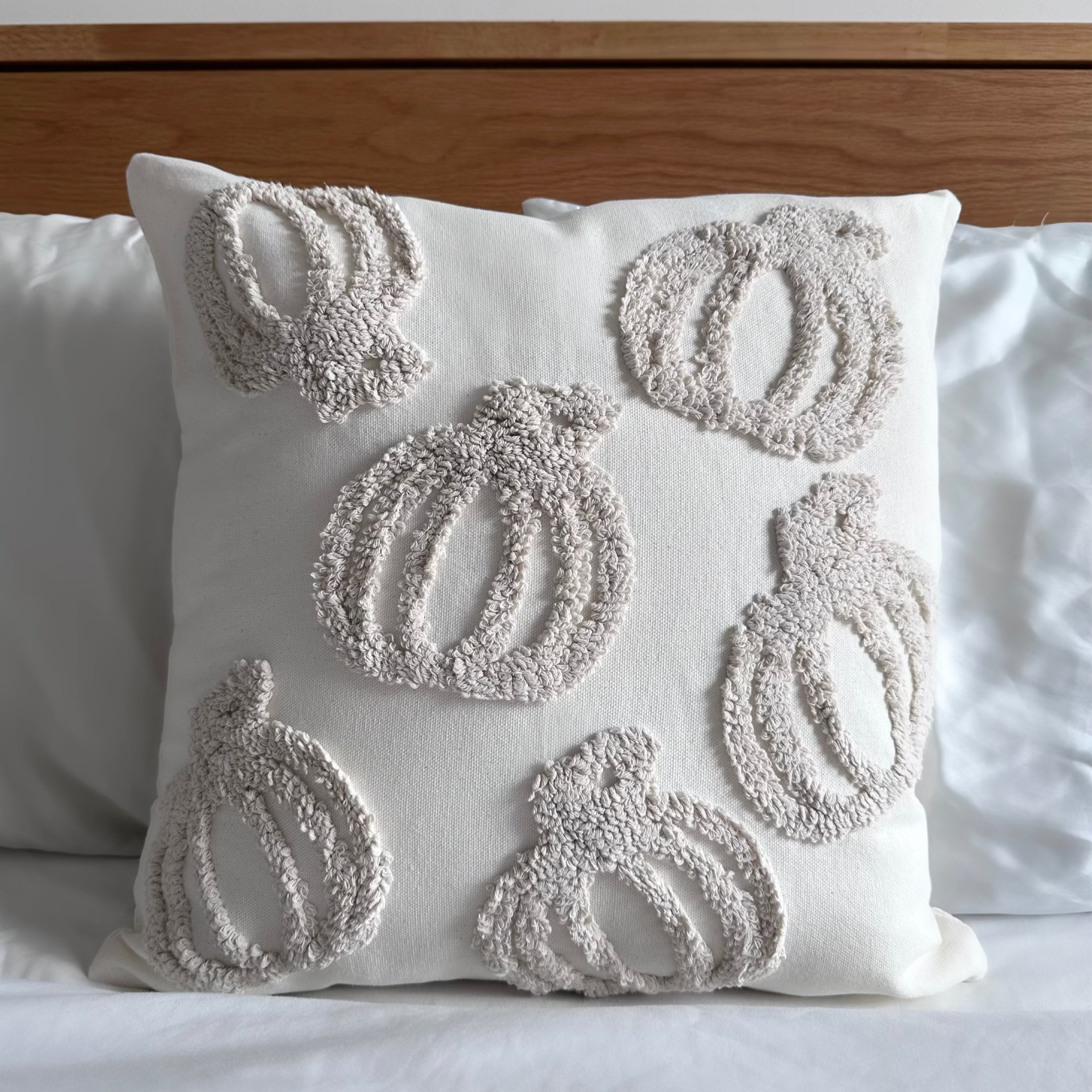 Neutral Pumpkin Cushion Covers - Set of 2