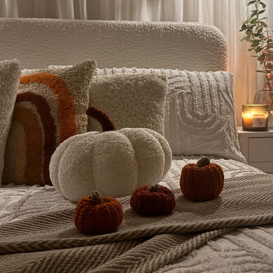 Textured Pumpkin Pillows