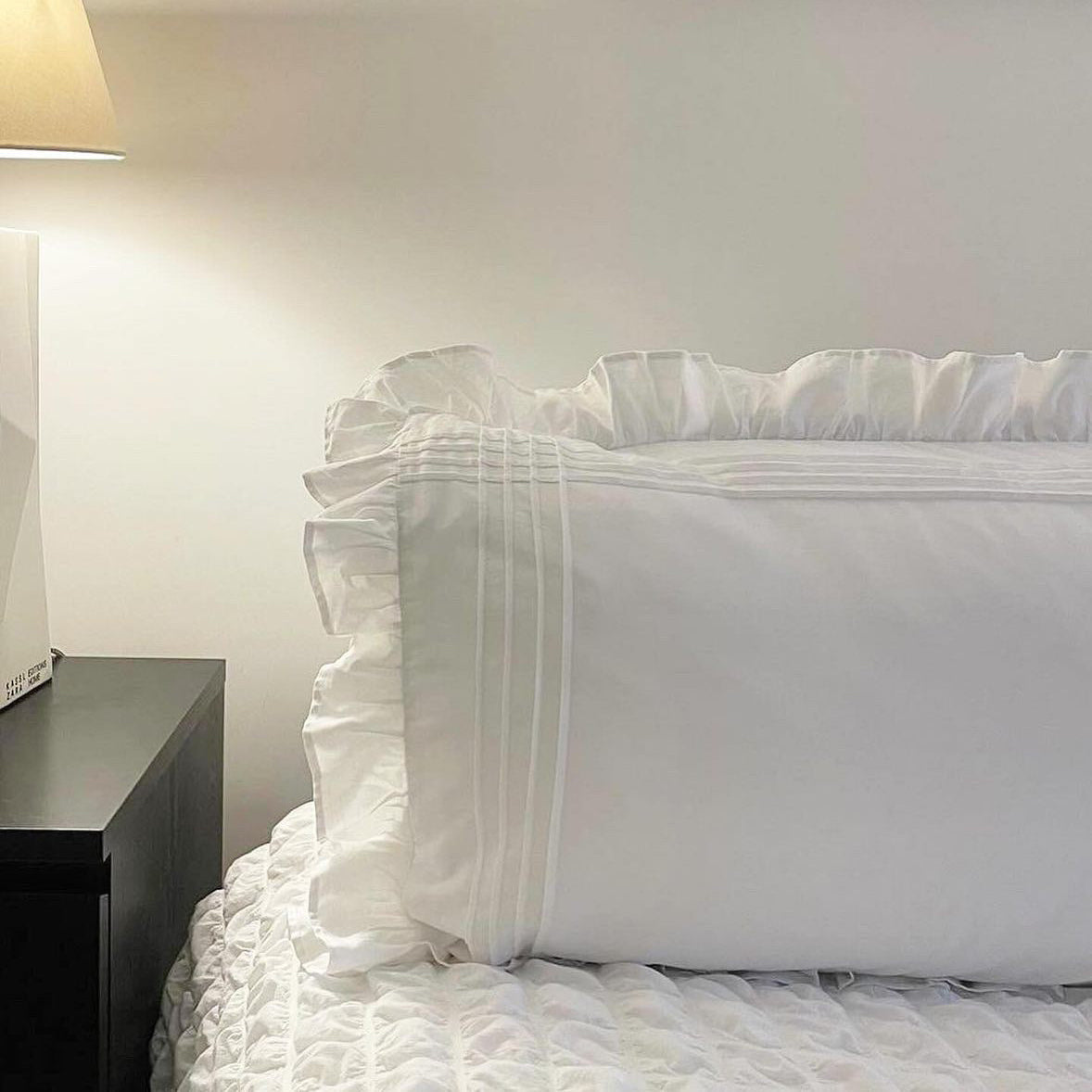 Elegant Ruffled Edge Pillow Covers