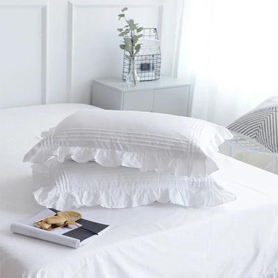 Elegant Ruffled Edge Pillow Covers
