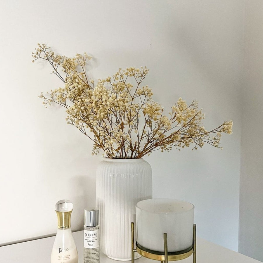 Simple Versatile White Ceramic Flower Vase