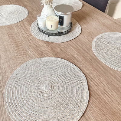 6pcs Round Placemats