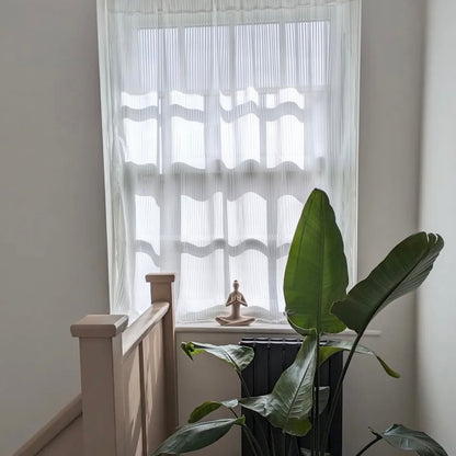 Graceful White Super Soft Window Tulle Curtains