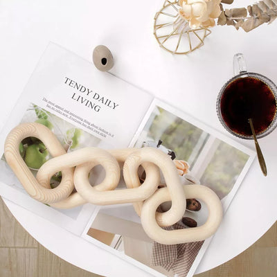 Wooden Boho Chain Link
