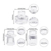 3pcs Glass Candlestick Holders