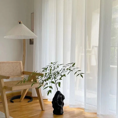 Graceful White Super Soft Window Tulle Curtains
