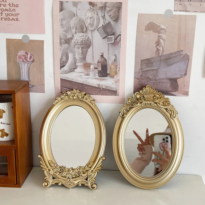Rustic Gold Table Mirror