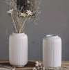 Simple Versatile White Ceramic Flower Vase