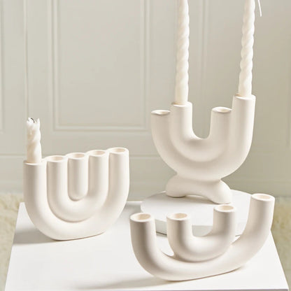 Ceramic Candlestick Holder