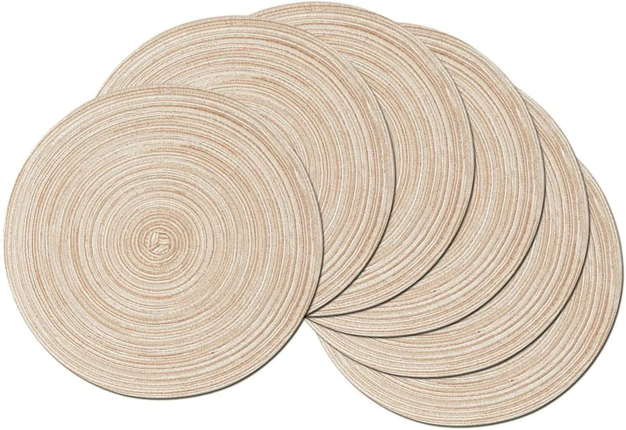 6pcs Round Placemats