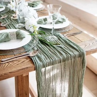 Cheesecloth Rustic Table Runner