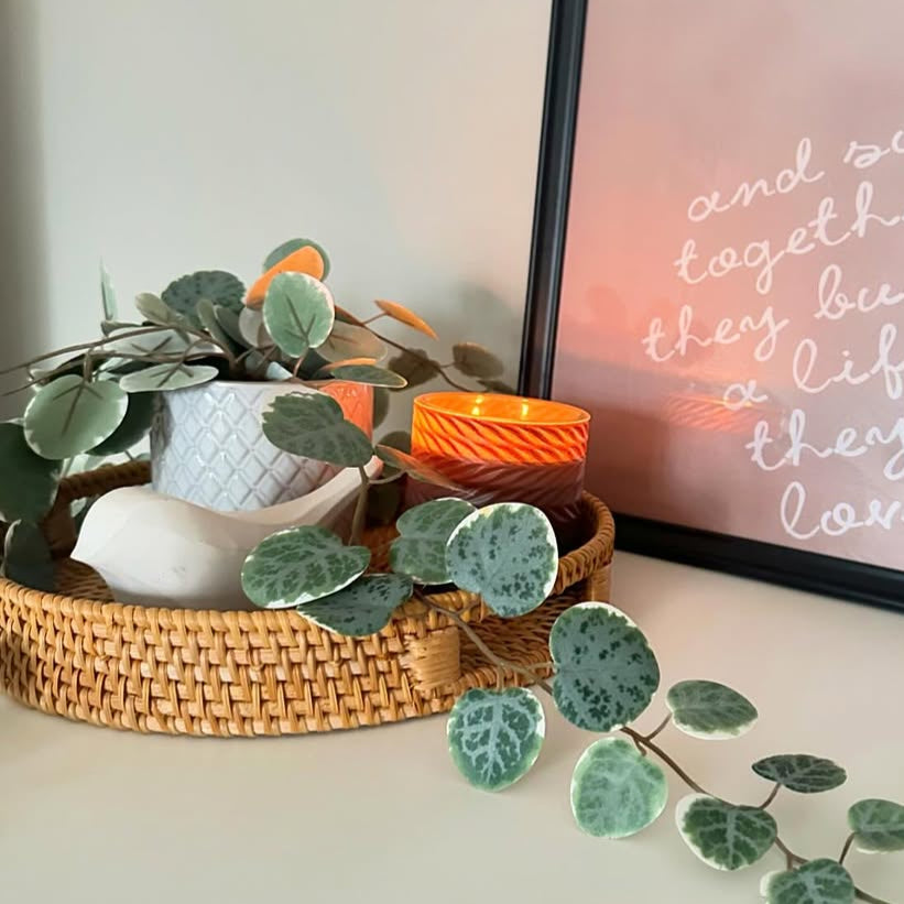 Handwoven Rattan Serving Tray