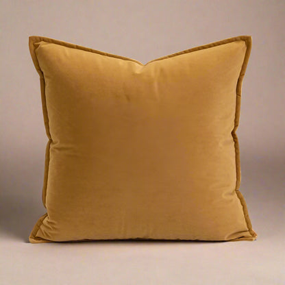A cosy, plain beige Christmas Cushion. 