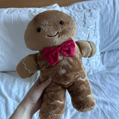 Gingerbread Man Christmas Plush Cushion