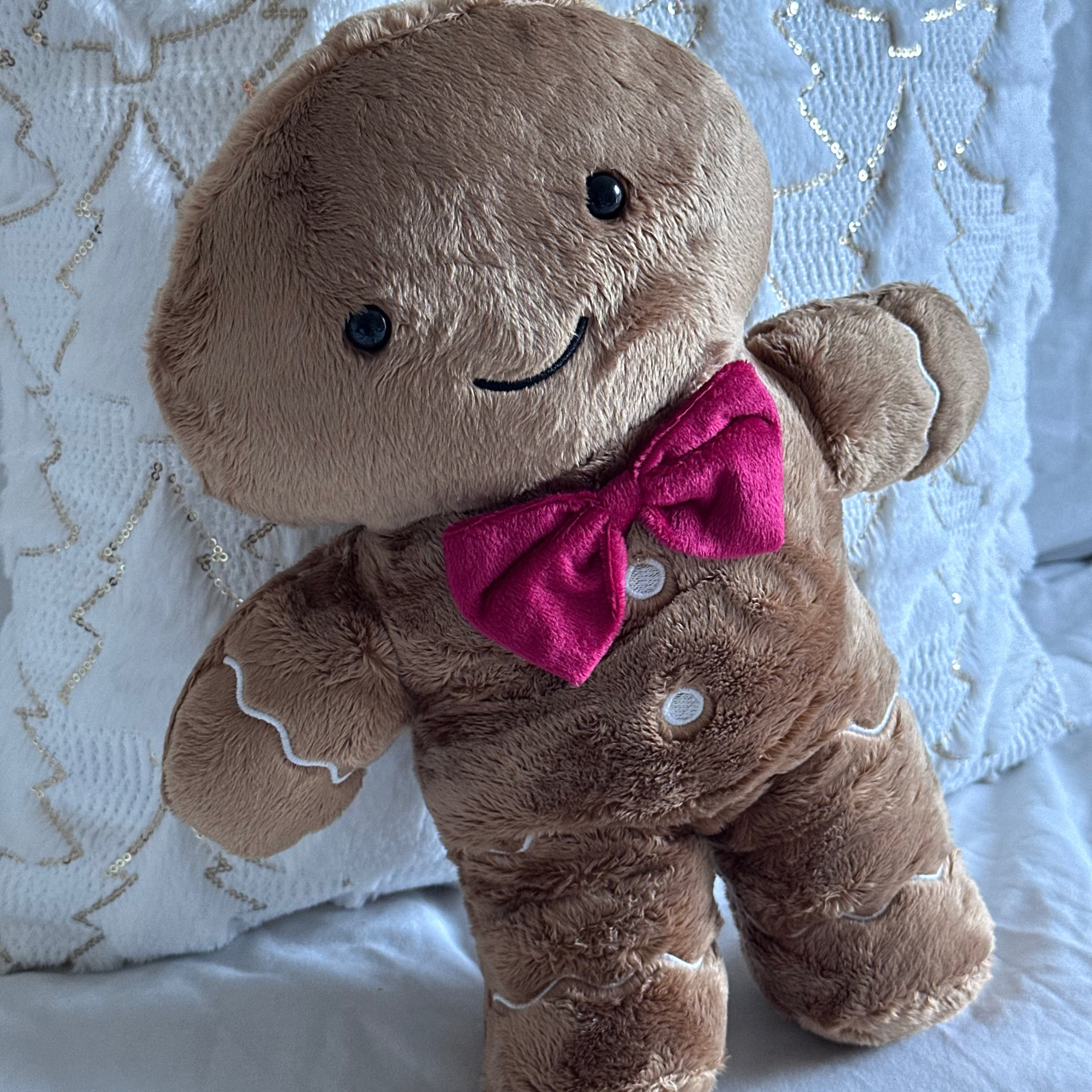 Gingerbread Man Christmas Plush Cushion