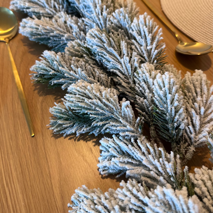 Christmas Snowy Garland - 6.2ft