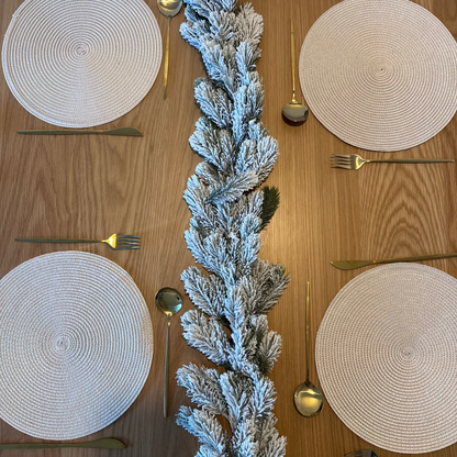 Christmas Snowy Garland - 6.2ft