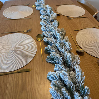 Christmas Snowy Garland - 6.2ft