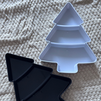 2pcs Christmas Tree Snack Plates