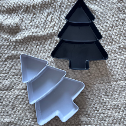 2pcs Christmas Tree Snack Plates