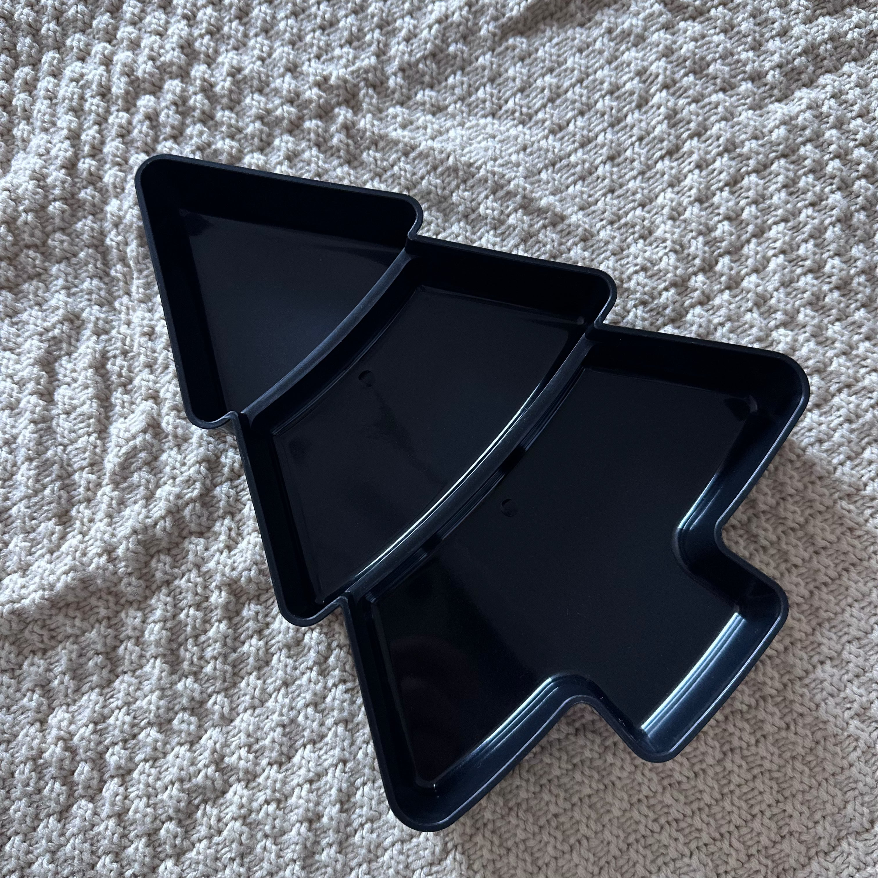 2pcs Christmas Tree Snack Plates