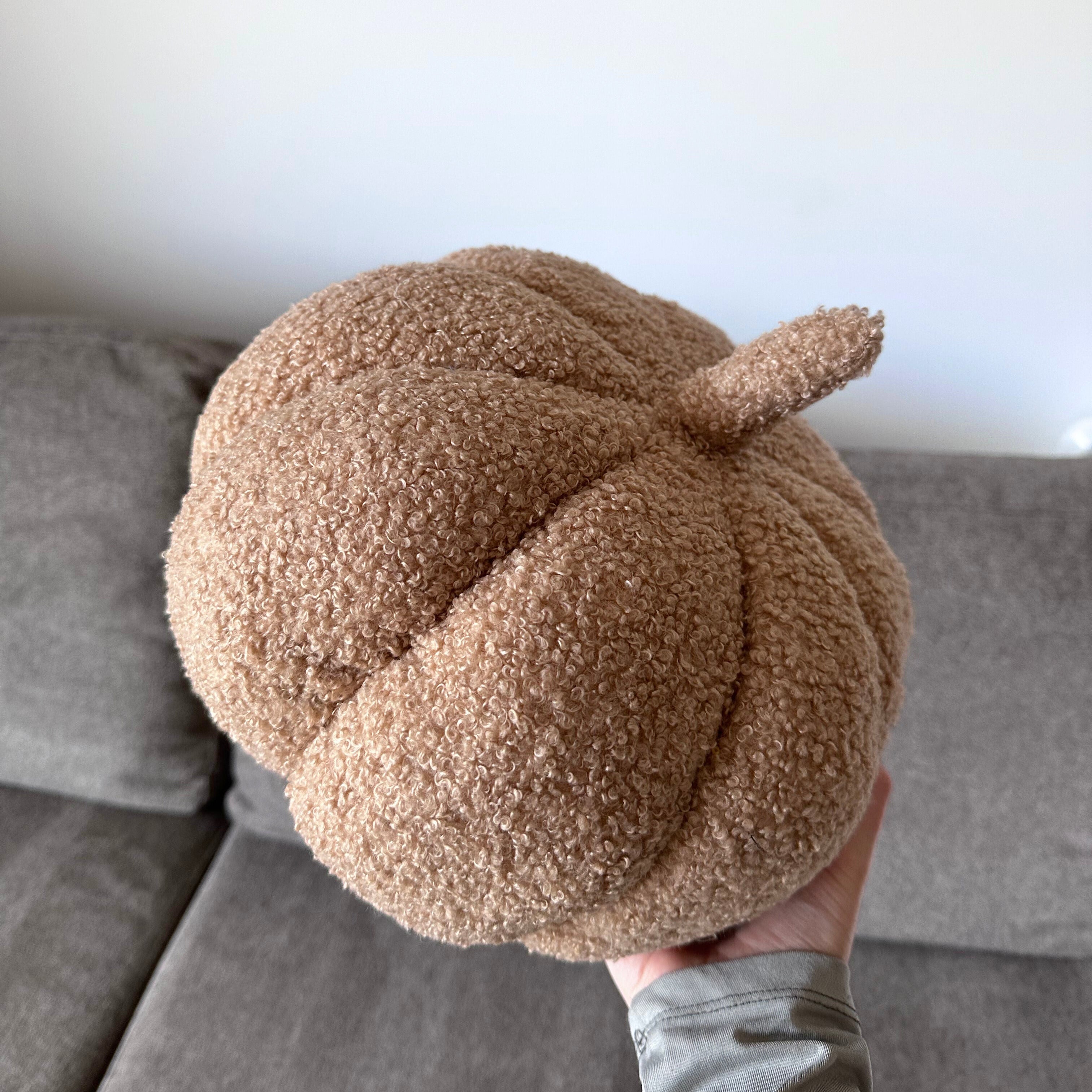 Beige Pumpkin Pillow