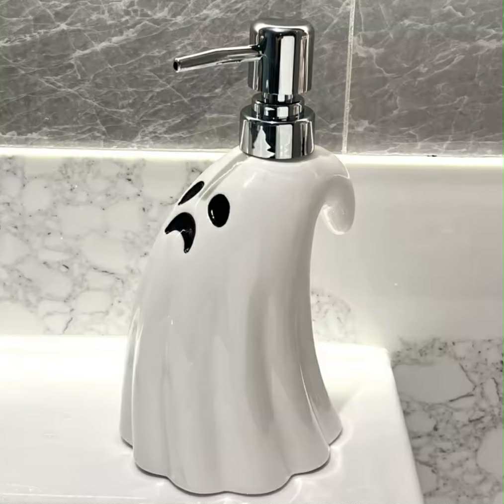 Ceramic Ghost Refillable Soap Dispense